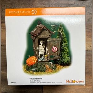 Department 56 Halloween Village Accessories Haunted Outhouse